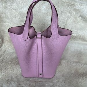 Hermes Picotin 18 Mauve Sylvestre and Palladium Hardwear